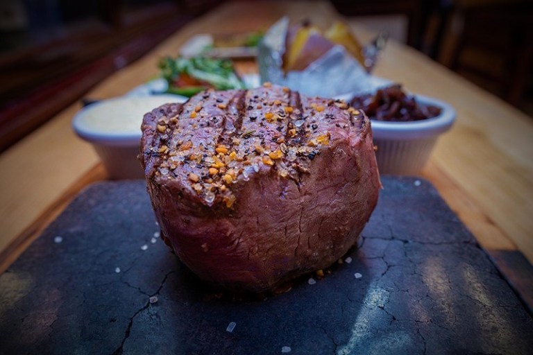 Enjoy a mouthwatering Steak On A Stone At An Poitin Still! Cooked the way you like it!